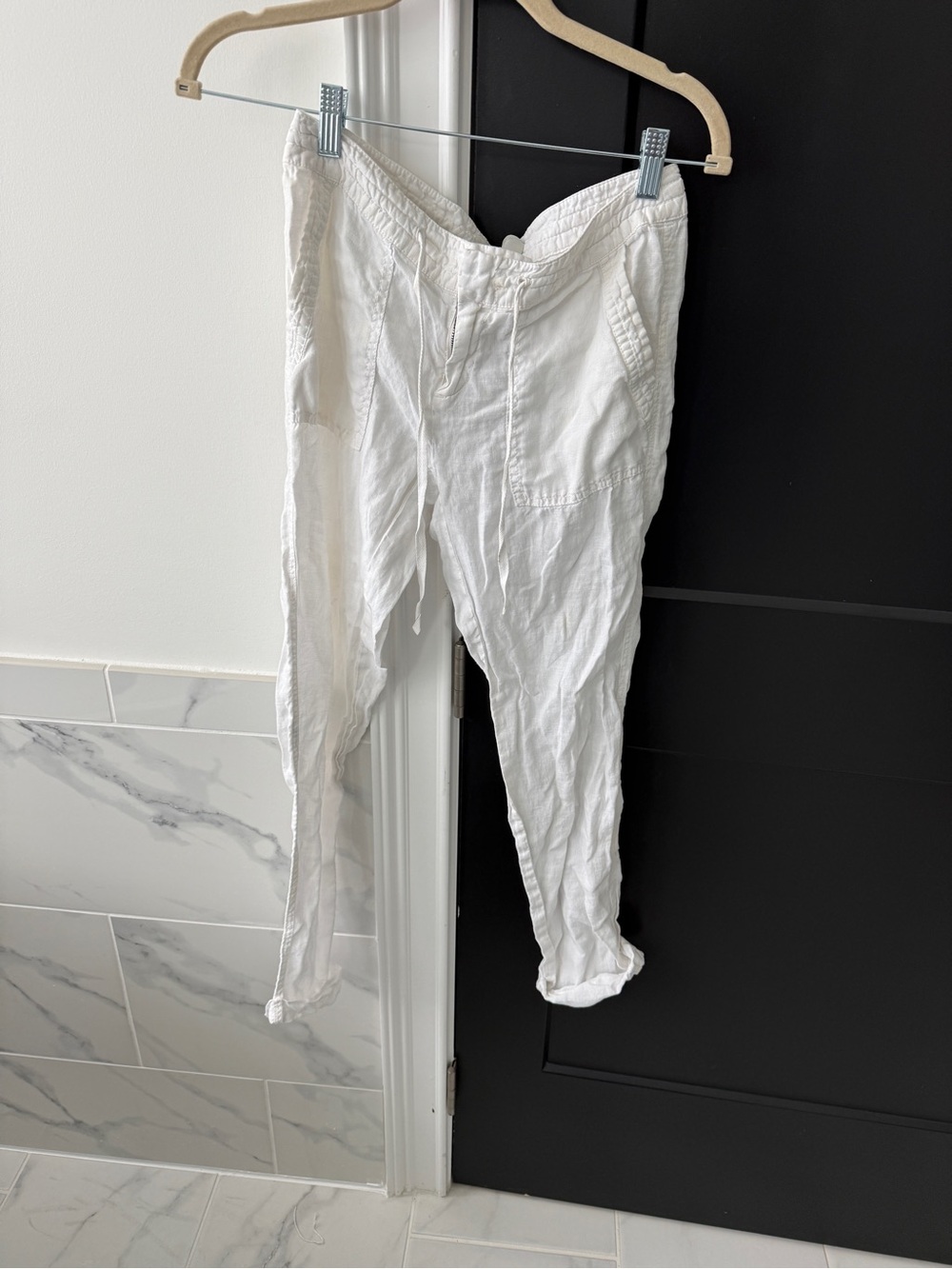 Joie White Drawstring Pants